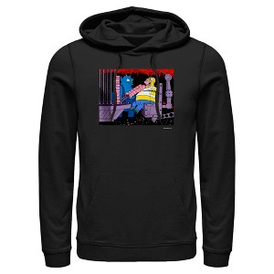 Men's The Simpsons Homer and the Devil Pull Over Hoodie - 1 of 4