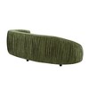 Chic Crate-Modern Curved Sectional Sofa – 92.13Inch Pre-Assembled 4-Seater Green Upholstered Fabric Sofa, Compact Living Room Furniture - 4 of 4