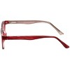 Metro Collection 23 Designer Acetate Reading Glasses in Wine Red +3.00 127mm Frame/47mm Lens Width - 3 of 4