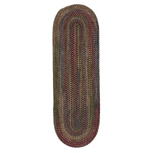 Colonial Mills Midnight Braided Runner, Java 2'x5', Oval Shape - 1 of 4