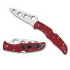 Spyderco Endura 4 Lightweight Trainer Folding Pocket Knife with 3.55" AUS-6 Steel Blade | Great for Practicing Proper Knife Handling Skills, Red - 2 of 4