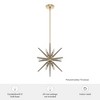 Hunter Fans 18.5" Jupiter Star Ceiling Light Alturas Gold Finish - Stunning 12-Bulb Pendant for Indoor Spaces - 4 of 4