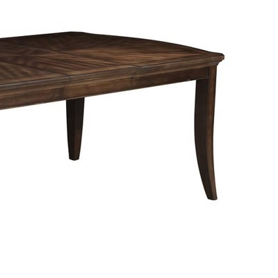 Dark Walnut Extendable Rectangular Dining Table