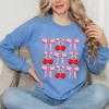Simply Sage Market Women's Graphic Sweatshirt Cherry Coquette Bow Chart - 2 of 4