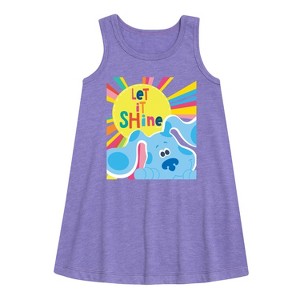 Girls' - Blue's Clues & You! - Let It Shine Graphic Sleeveless Aline Dress - 1 of 3