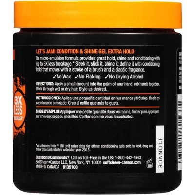 Let&#39;s Jam! Conditioning &#38; Shine Extra Hold Styling Hair Gel - 14oz