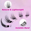 VEYESBEAUTY Dreamy Lash Clusters Eyelash Extensions Thin & Invisible Band DIY Individual False Eyelashes Wispy Lash Tray 8-16mm Mixed Length - 2 of 4
