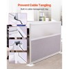 VEVOR Office Divider Privacy Partitions, 2-Pack, 72" x 48" Room Divider Walls, PET Workstation Cubicle Partition with Frosted Acrylic Windows,Gray - 4 of 4