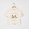 Simply Sage Market Women's Bunnies Floral Wreath Short Sleeve Relaxed Fit Cropped Tee - 2 of 4