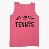 Simply Sage Market Life Is Better With Tennis Garment Dyed Tank - 3 of 3