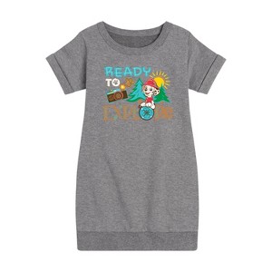 - Paw Patrol - Ready To Explore Graphic Short Sleeve Fleece Dress - 1 of 4