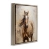 Stupell Industries Horse with Modern Drip Floating Frame Canvas Art - 2 of 4