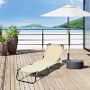74.75'' Foldable Outdoor Chaise Lounge Chair, 5-Level Reclining Camping Tanning Chair with Strong Oxford Fabric - 4 of 4