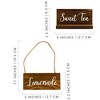 Rustic Wood Beverage Sign Set; Drinks Labels for Coffee Urns, Iced Beverage Dispensers, and Carafes - 3 of 4