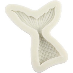 O'Creme Mermaid Tail v.1 Silicone Fondant Mold - 2" x 3" - White - 1 of 4