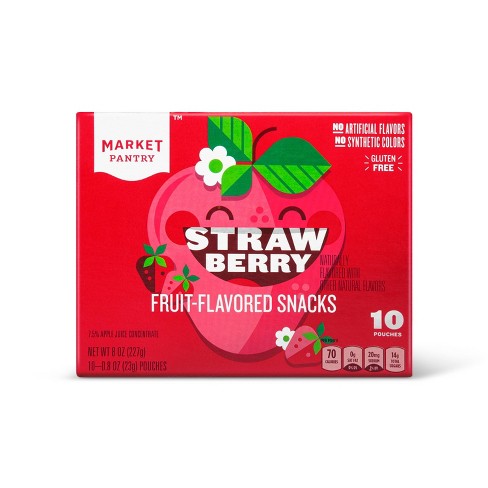 10ct Strawberry Fruit Snacks - 8oz - Market Pantry™ - image 1 of 3