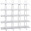 5-Tier Bookshelf - MDF and Steel Construction, Retro Industrial Style, Metal Frame, Open Shelving, Home Office and Living Room Storage - 4 of 4