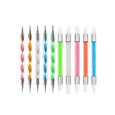 LOVELAY CREATIONS 10-Piece Dual-Tipped Nail Art Pens