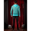 Lars Amadeus Men's Long Sleeves See Through Striped Hoodie Pullover Shirts - 3 of 4