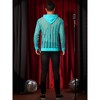 Lars Amadeus Men's Long Sleeves See Through Striped Hoodie Pullover Shirts - 3 of 4