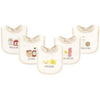 Touched by Nature Unisex Baby Organic Cotton Bibs, Better Together, One Size