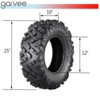Garvee 25x8-12 6PR ATV Tires, 25x8x12 All Terrain ATV UTV Off-Road Tires(Set of 2, Tubeless) - 3 of 4