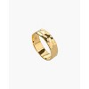 Bearfruit Jewelry Sterling Silver 18k Gold Plated Fiona Thin Hammered Band Ring - 4 of 4