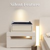 UNISOAR Biometric Fingerprint Jewelry Safe for Home , Leather Wrapped  Safe , Slide-Away Drawer, Digital Keypad & Fingerprint Lock - 4 of 4