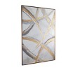 Canvas Abstract Framed Wall Art with Gold Frame - Olivia & May: Contemporary Vertical Painting - 2 of 4