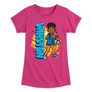 Girls' - Karma's World - Winston With Camera Fitted Short Sleeve Graphic T-Shirt - 1 of 3