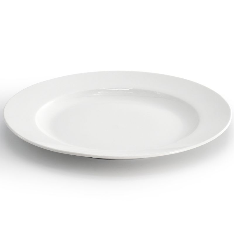 Our Table Simply White 6 Piece 11 Inch Round Porcelain Dinner Plate Set in White, 2 of 6