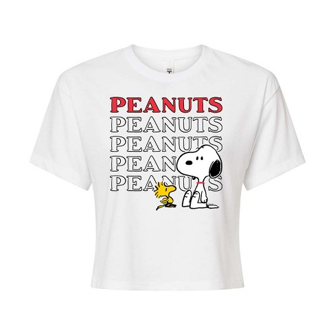 Women's - Peanuts -  Cropped Graphic T-Shirt - image 1 of 4