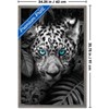 Trends International Reinders: Animals - Blue Eyed Leopard Framed Wall Poster Prints - 3 of 4