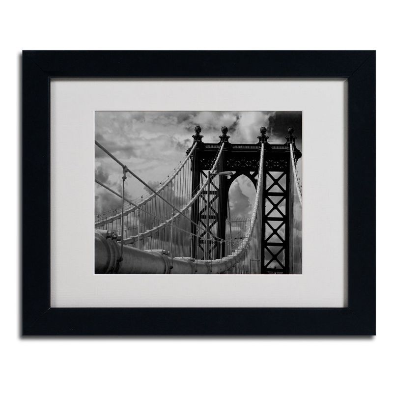 Trademark Fine Art -Yale Gurney 'Manhattan Bridge' Matted Framed, 3 of 4