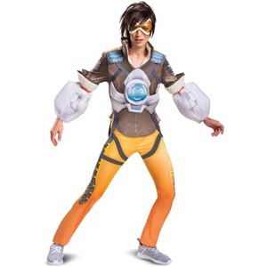 Overwatch Tracer Deluxe Adult Costume, Junior (7-9) - 1 of 1