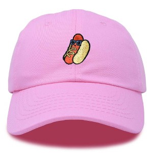 Dalix Hot Dog Embroidered Cap Cotton Baseball Summer Cool Dad Hat Mens - 1 of 4