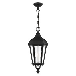 Livex Lighting Morgan 2 - Light Pendant in  Textured Black - 1 of 4