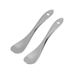Unique Bargains Hangable Pointed Tail Mini Makeup Cosmetic Spoon 2 Pcs - 1 of 4