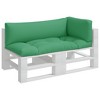 vidaXL Pallet Cushions 3 pcs Green Fabric - 3 of 4