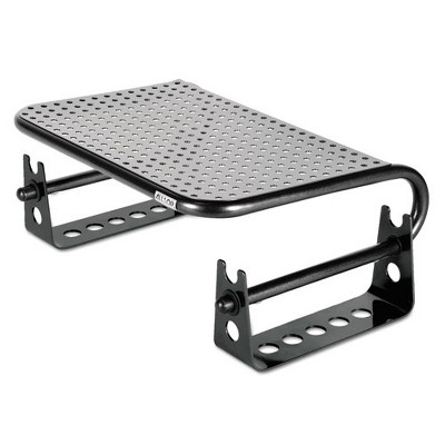 Pearl Black Steel Adjustable Monitor Stand Risers