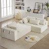 NicBex Couches for Living Room 108" Upholstered Modular L Shape Sectional Sofa Couch Set Free Combination Chenille With 6 Pillows for Bedroom - 4 of 4