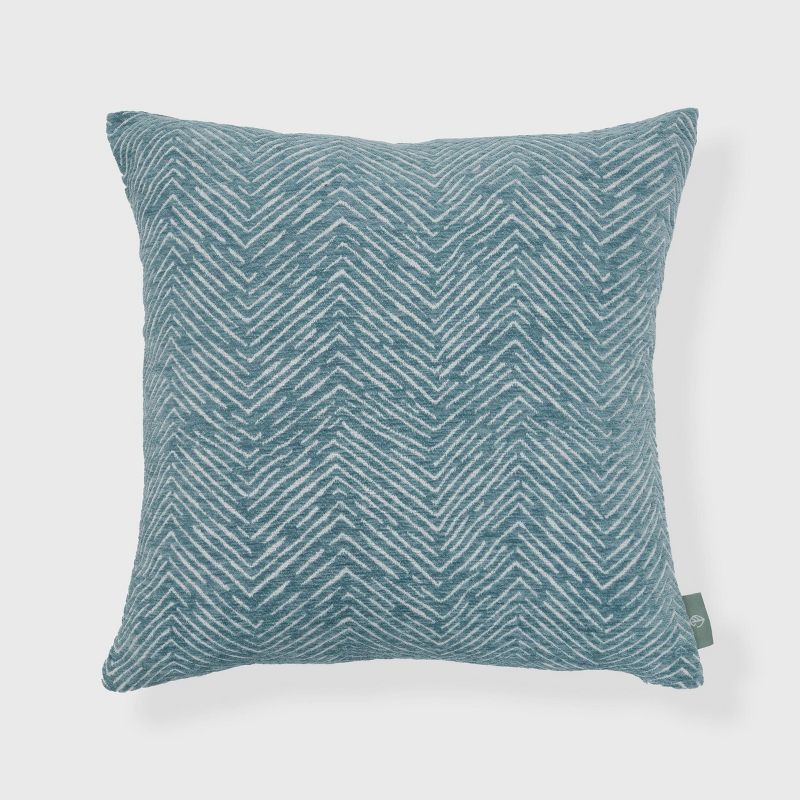18"x18" Werner Chenille Woven Square Throw Pillow - freshmint, 1 of 10