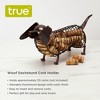 True Dachshund Cork Holder, Decorative Wine Cork Storage and Decor, Set of 1, Rustic Bronze Finish - 2 of 4