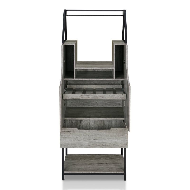 Meluse Multi Storage Wine Cabinet Vintage Gray - HOMES: Inside + Out, 4 of 10