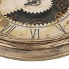 GlasFlength Wall Clocks Non Ticking Clock Digital Wall Clock Silent Vintage Decorative Wall Clocks for Living Room, Gold, 30"*4"*30" - 3 of 4