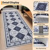 Machine Washable Area Rugs Vintage Printed Living Room Rugs with Non-Slip Backing, Soft Low Pile Floor Carpet - 4 of 4