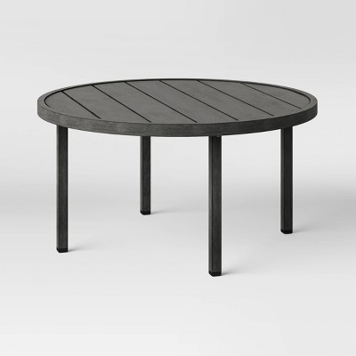 Threshold steel gray 2024 traditional coffee table