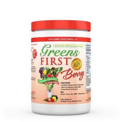 Greens First Greens and Superfood Blend Vegan Phytonutrient Powder - Berry - 20.32oz