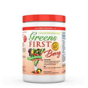 Greens First Greens and Superfood Blend Vegan Phytonutrient Powder - Berry - 20.32oz - 1 of 4