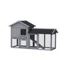 Whisen Wooden Outdoor Rabbit Hutch, Running Cage, Tray Ramp - 3 of 4
